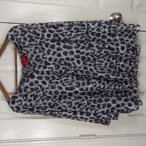 Jennifer Lopez Animal Print Top Size 1X